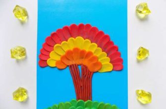 дерево из пластилина