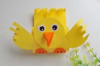 простая птичка из бумаги