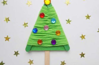 Елочка из палочек