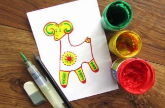 рисунок филимоновская игрушка