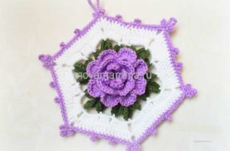 красивая прихватка крючком