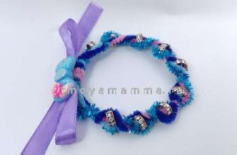 детский браслет из пушистой проволоки